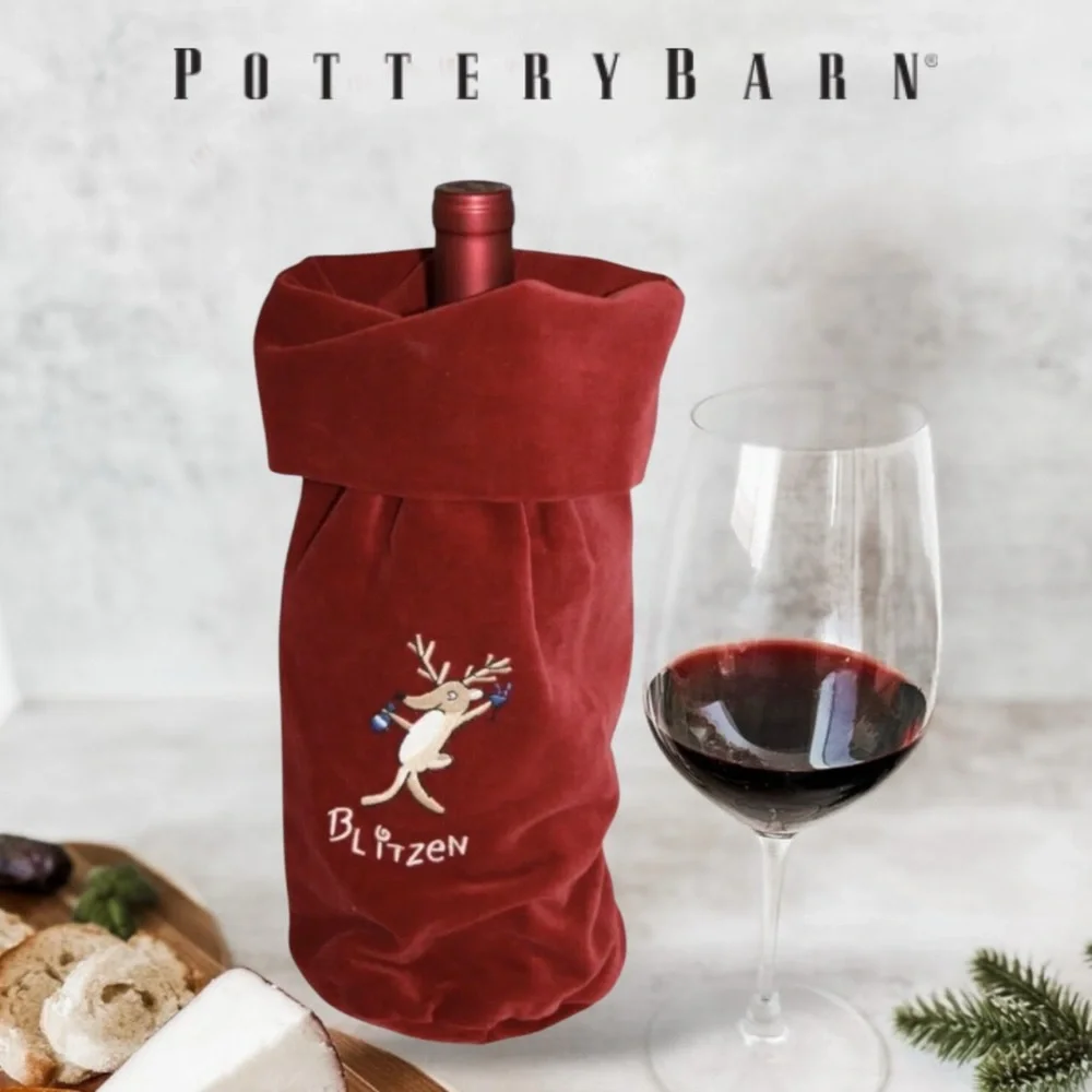 Pottery Barn Reindeer- Blitzen Wine Bottle Bag